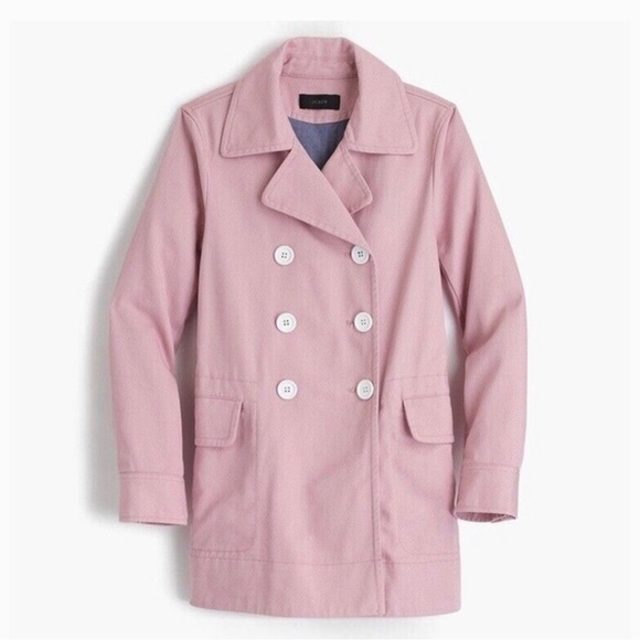 J. Crew Twill Peacoat‎ Coat - Picture 2 of 11